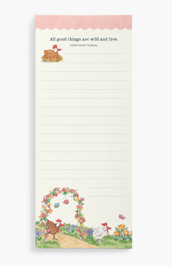 Twigseed List Notepad - Chickens