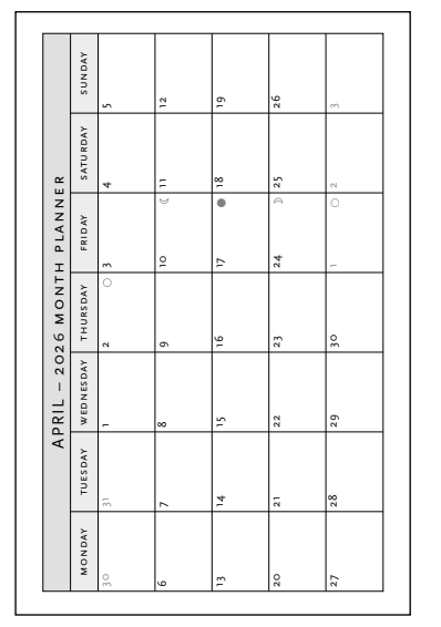 2026 Kara-ori Pink, Maxi, Horizontal, Hardcover Weekly Diary
