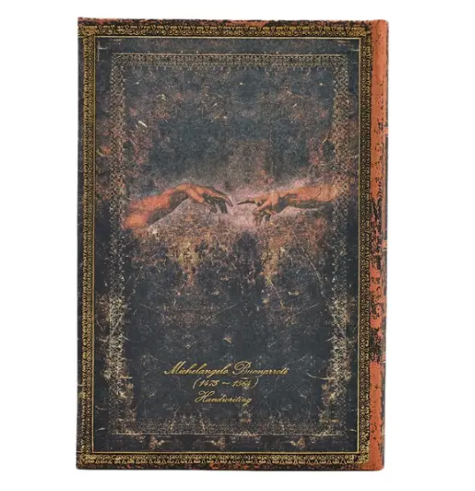 2026 Michelangelo, Handwriting, Midi, Verso, Hardcover Weekly Diary