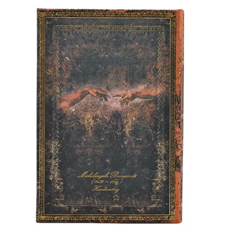 2026 Michelangelo, Handwriting, Midi, Verso, Hardcover Weekly Diary