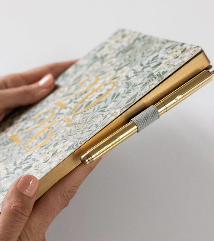 Bespoke 2026 Weekly Planner Notebook - Ivory Garden