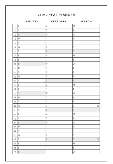2026 The Orchard, Mini, Horizontal, Hardcover Weekly Diary