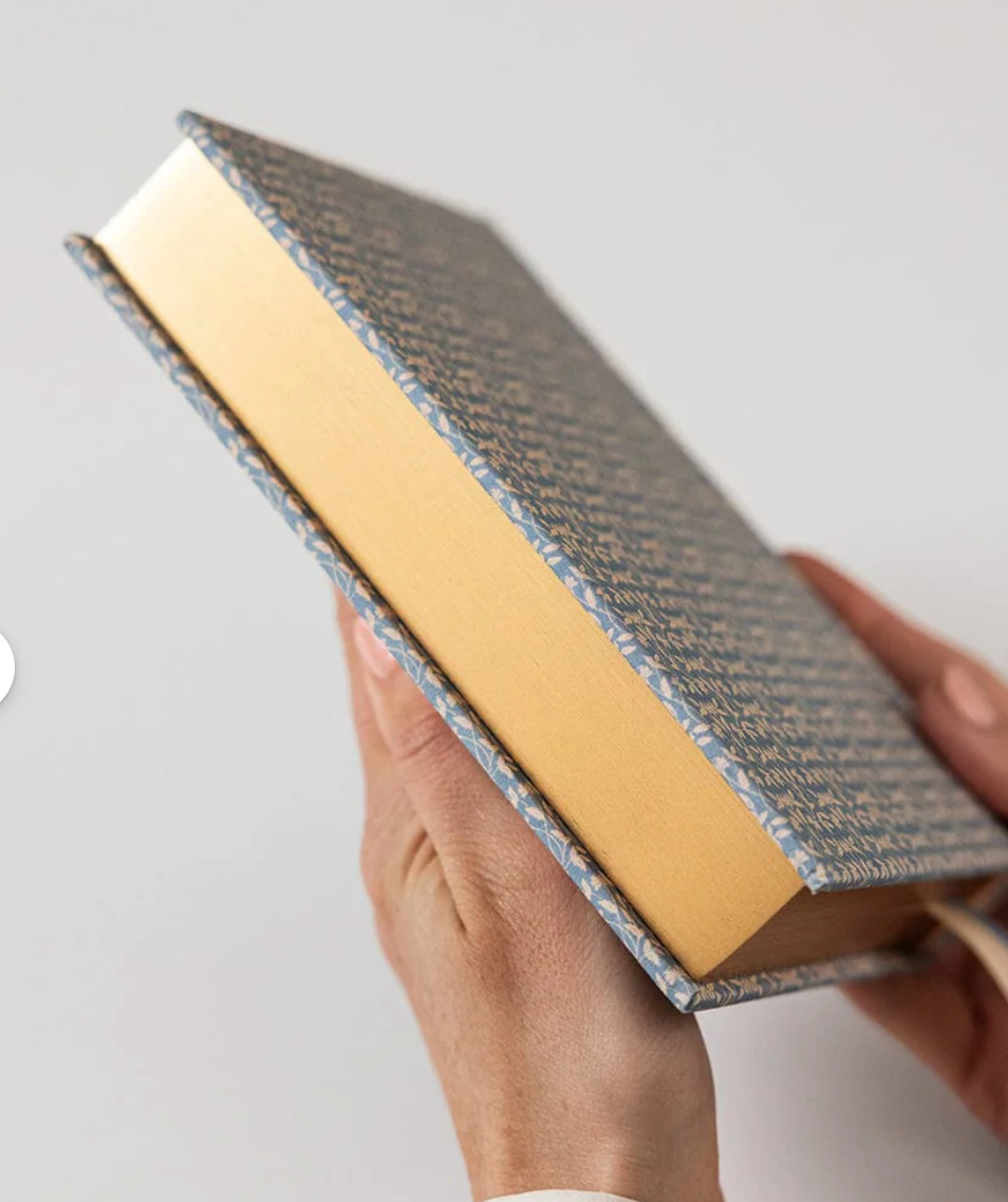 Bespoke 2026 Day to a Page Linen Bound Planner - Frost Bramble