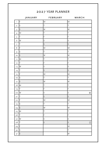 2026 Wild Flowers, Midi,  Day-at-a-Time, Flexi Diary