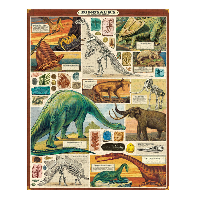 Cavallini & Co. 1000 Piece Puzzle - Dinosaurs