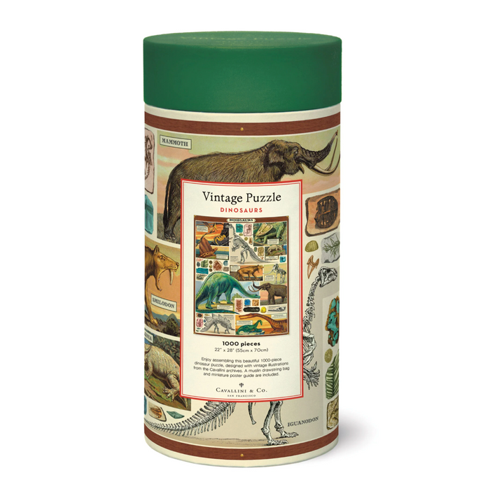 Cavallini & Co. 1000 Piece Puzzle - Dinosaurs
