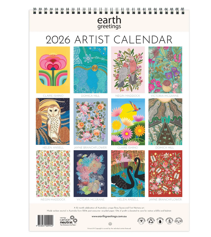 Earth Greetings 2026 Artist Calendar