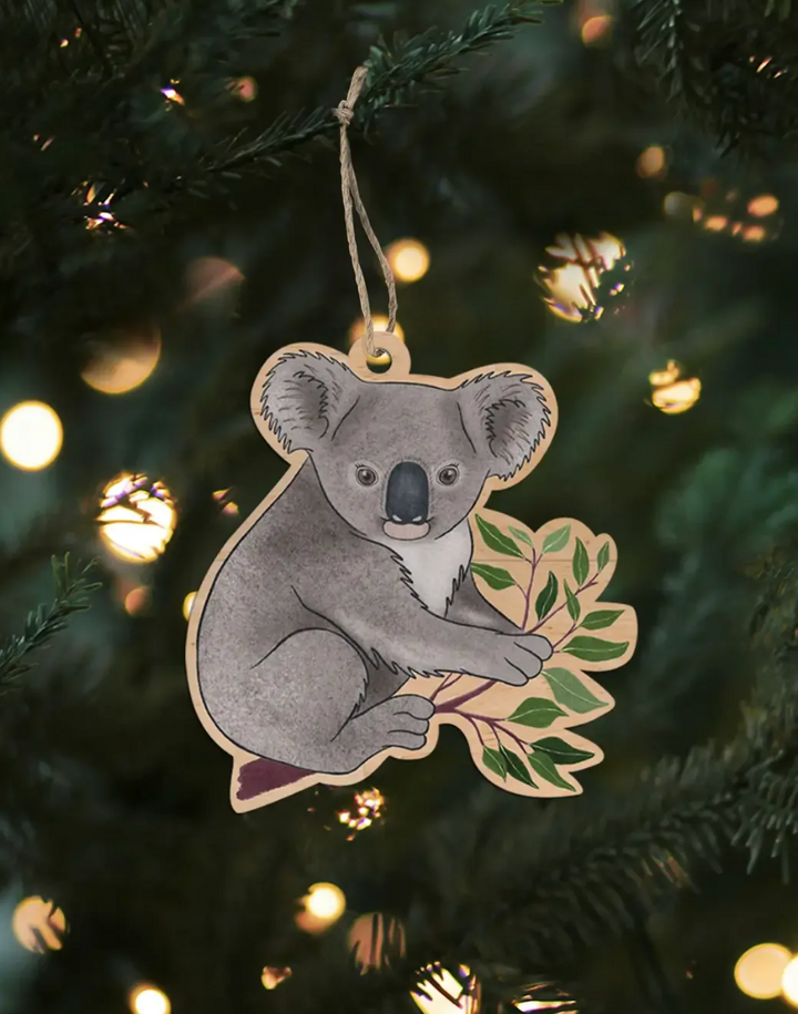 Earth Greetings Wooden Decoration - Koala