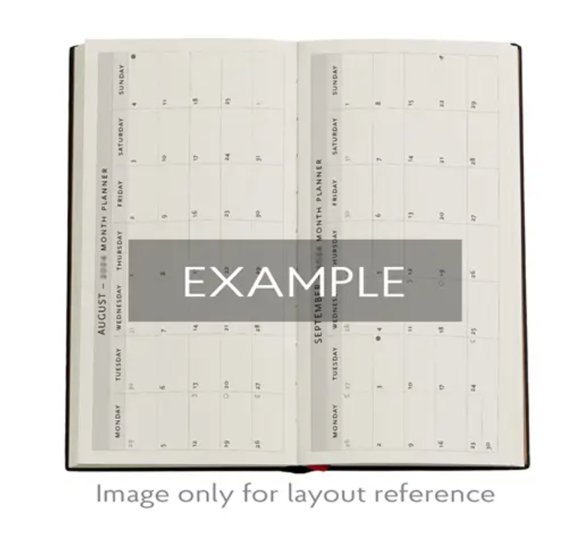 2026 Morris Pink Honeysuckle, Slim, Horizontal, Hardcover Week Planner 2026