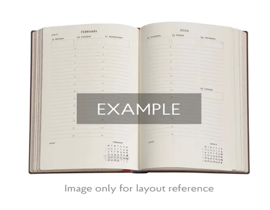 2026 Anemone, Midi, Vertical, Hardcover Weekly Diary