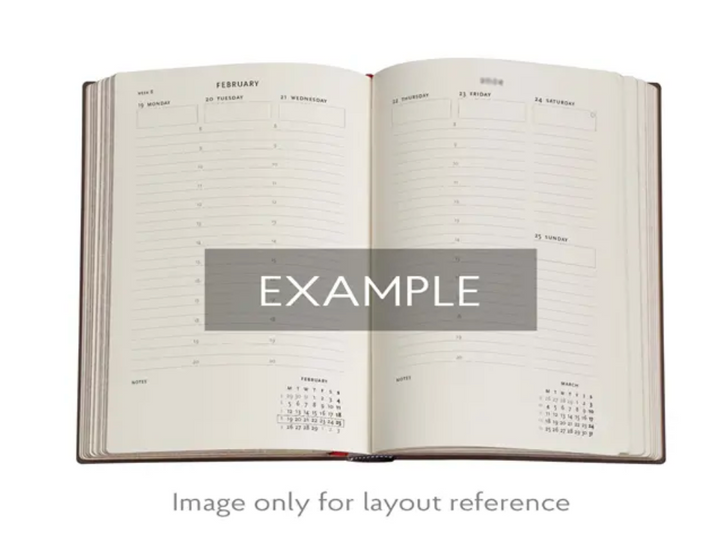 2026 Anemone, Midi, Vertical, Hardcover Weekly Diary