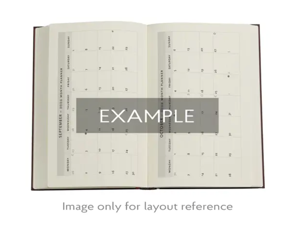 2026 Anemone, Midi, Vertical, Hardcover Weekly Diary