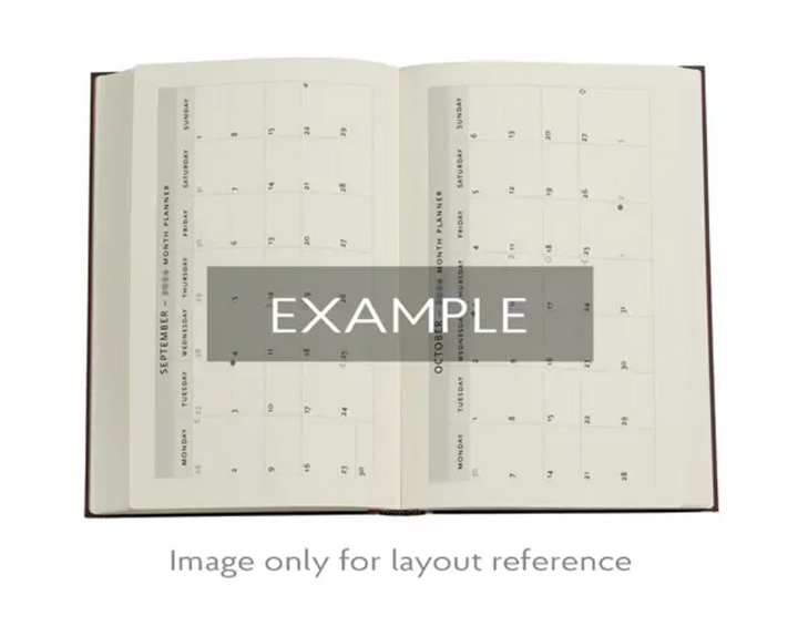 2026 Anemone, Midi, Vertical, Hardcover Weekly Diary