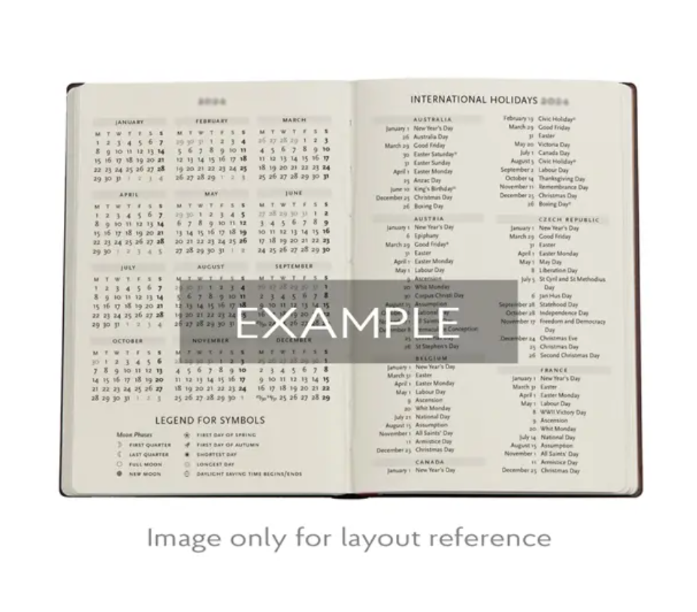 2026 Anemone, Midi, Vertical, Hardcover Weekly Diary
