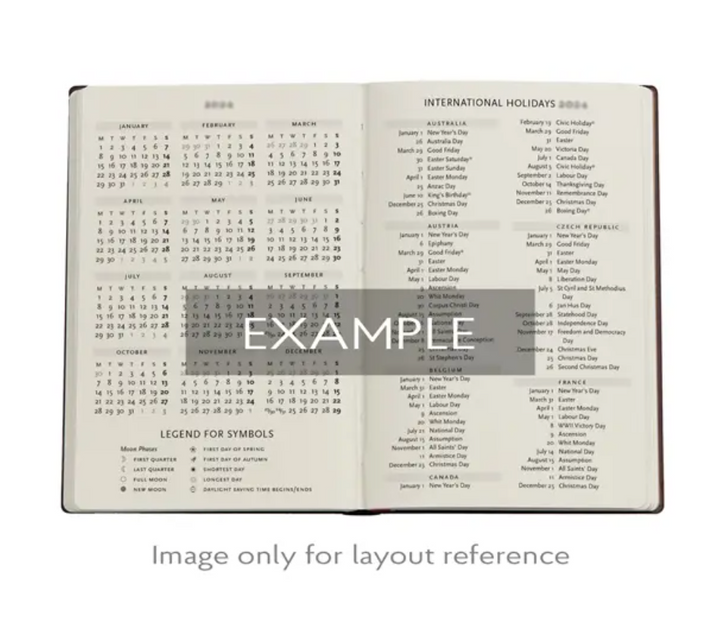 2026 Anemone, Midi, Vertical, Hardcover Weekly Diary