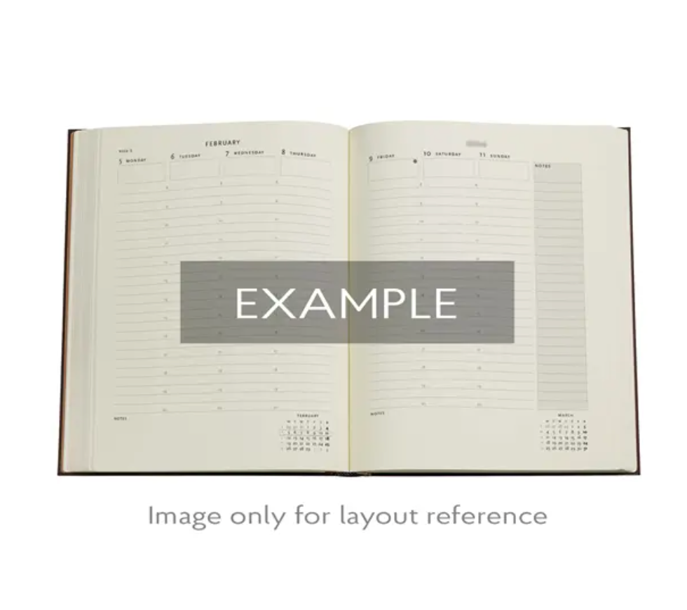 2026 Wildflower Song, Ultra, Vertical, Hardcover Weekly Diary