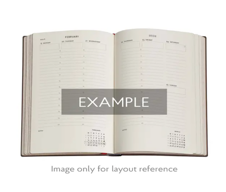 2026 Kara-ori Pink, Maxi, Vertical, Hardcover Weely Diary