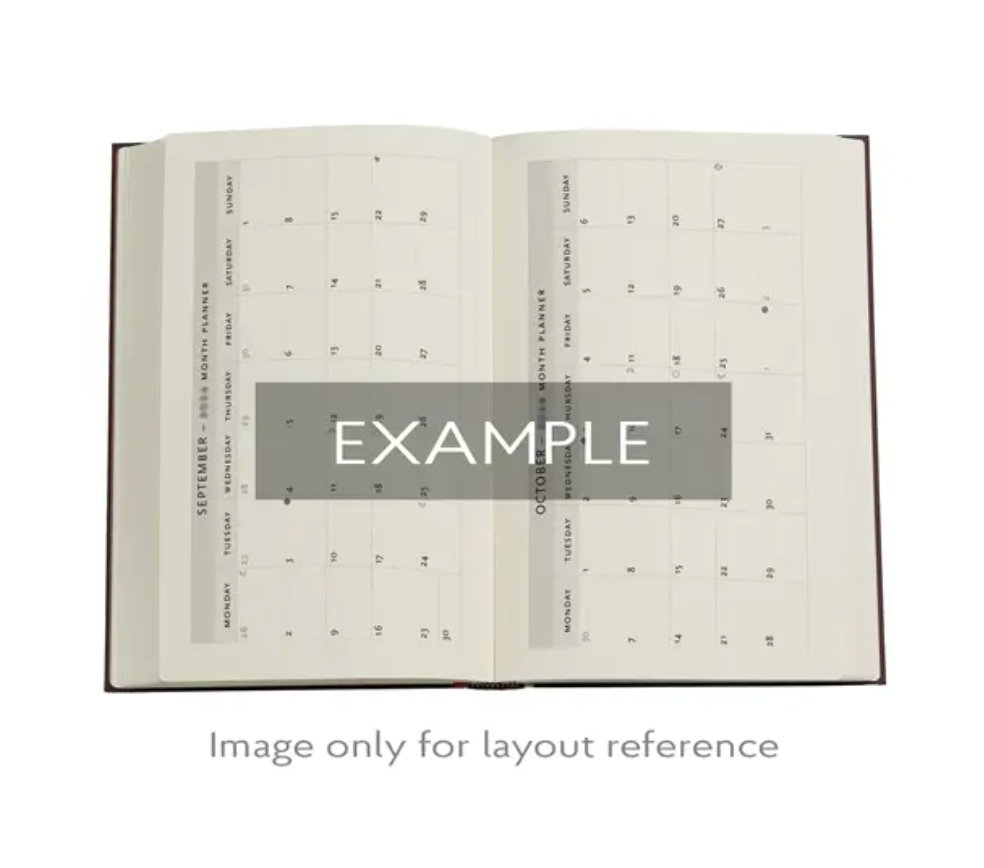 2026 Kara-ori Pink, Maxi, Vertical, Hardcover Weely Diary