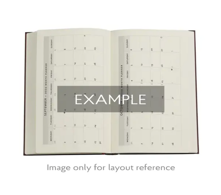 2026 Kara-ori Pink, Maxi, Vertical, Hardcover Weely Diary