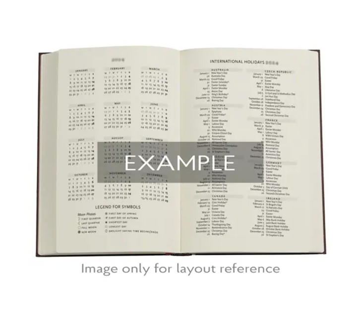 2026 Kara-ori Pink, Maxi, Vertical, Hardcover Weely Diary