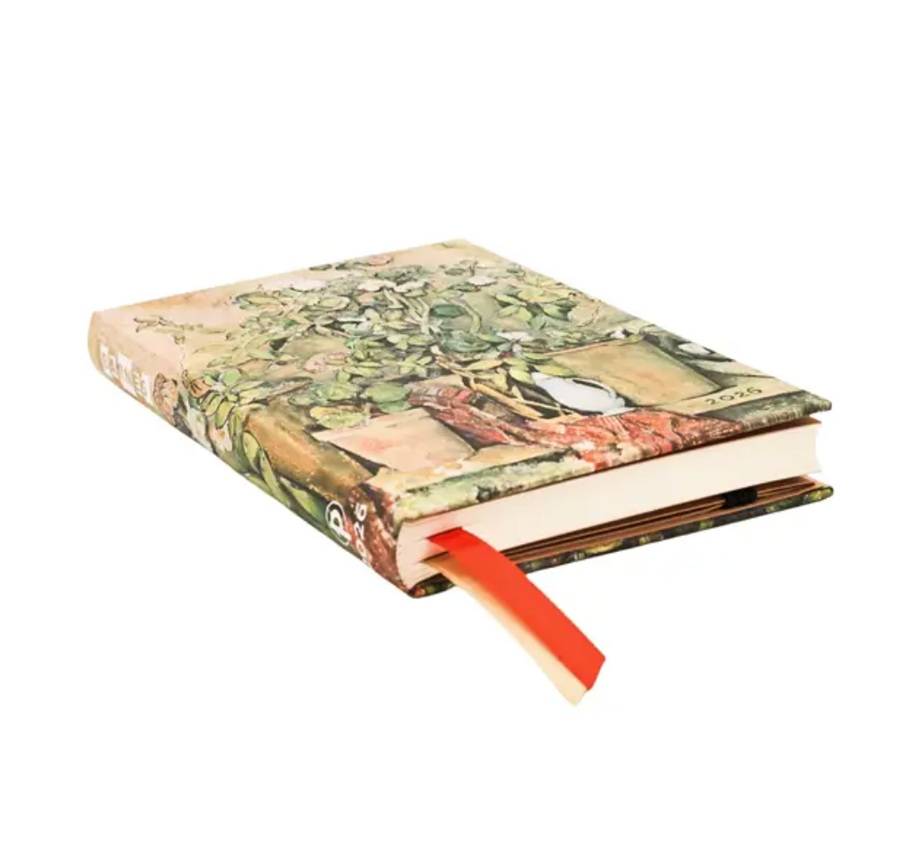 2026 Cezanne's Terracotta Pots and Flowers, Mini, Verso, Hardcover Weekly Planner