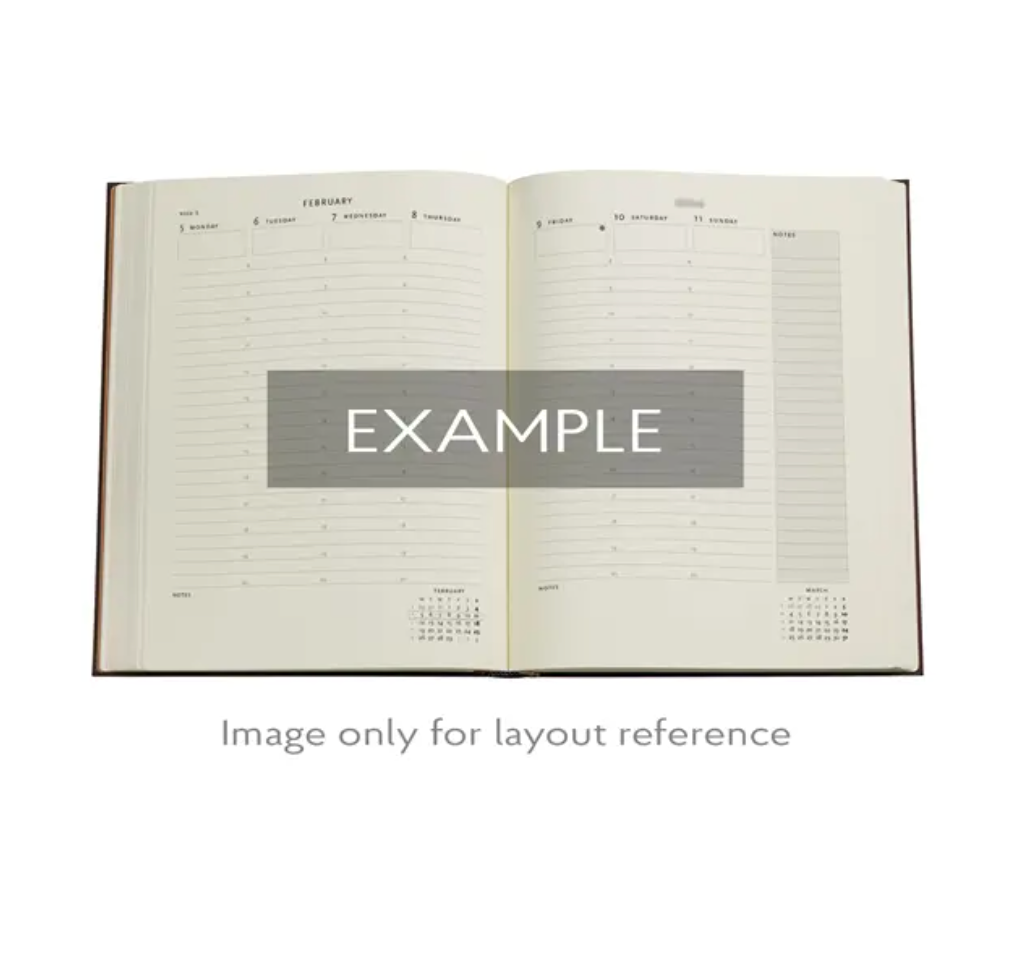 2026 Wild Flowers, Ultra Vertical, Flexi Weekly Diary
