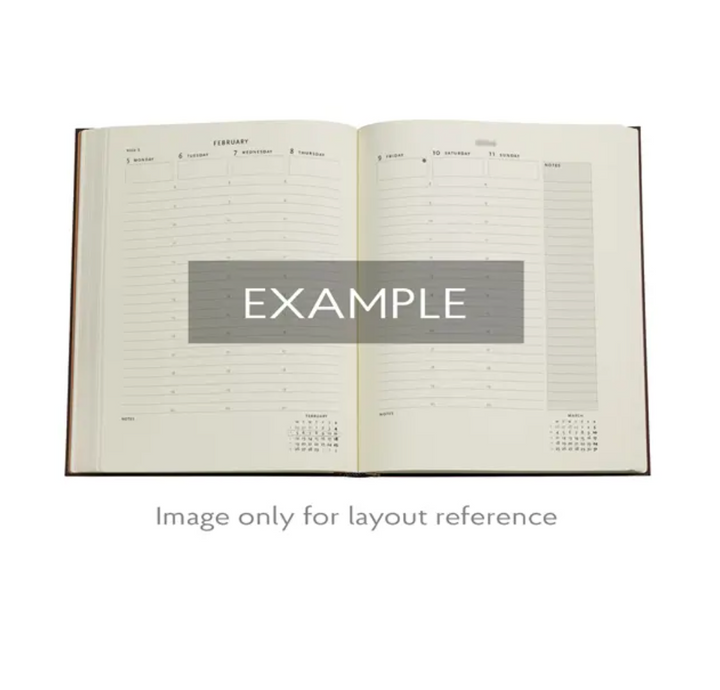 2026 Wild Flowers, Ultra Vertical, Flexi Weekly Diary