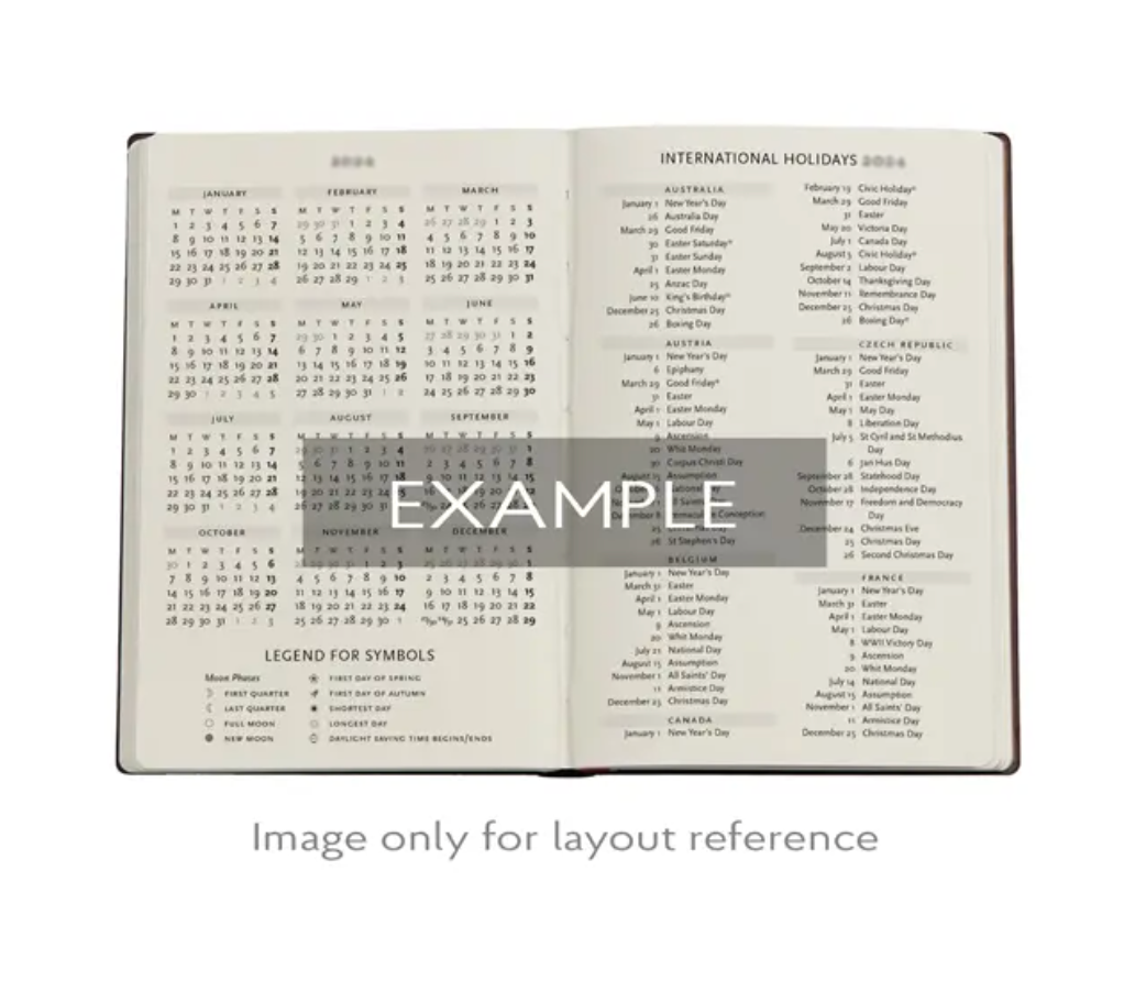 2026 Renoir, Letter to Morisot, Midi, Vertical, Hardcover Weekly Diary