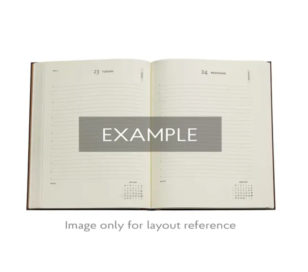 2026 Azure, Ultra, Day-at-a-Time, Hardcover Diary