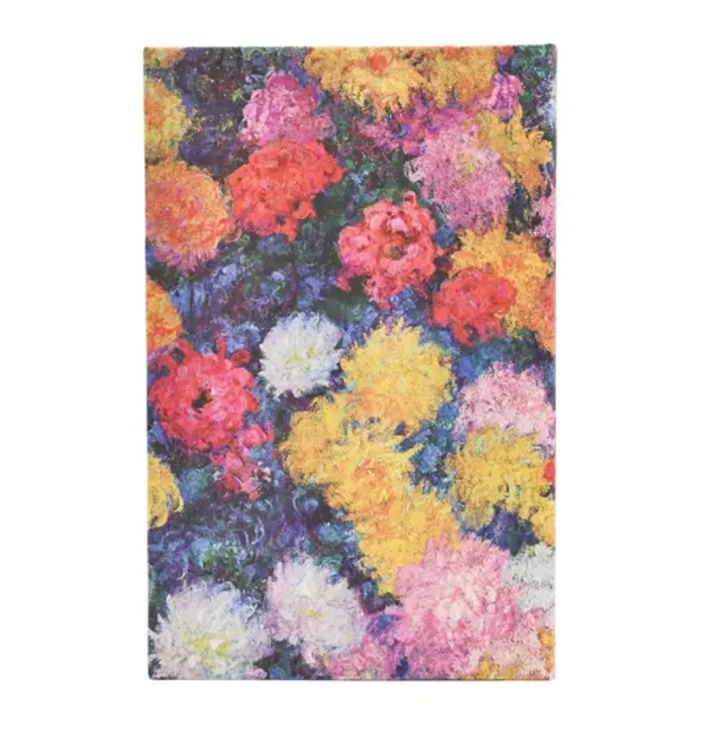 2026 Monet's Chrysanthemums, Maxi, Horizontal, Hardcover Weekly Diary