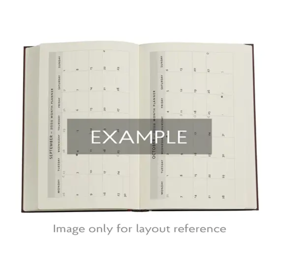 2026 Monet's Chrysanthemums, Maxi, Horizontal, Hardcover Weekly Diary