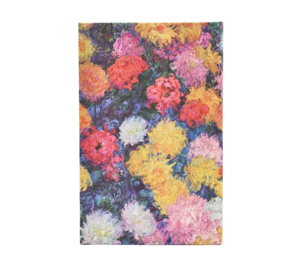 2026 Monet's Chrysanthemums, Maxi, Vertical, Hardcover Weekly Diary