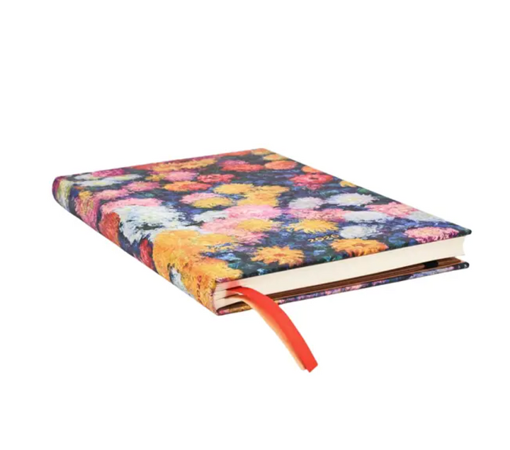 2026 Monet's Chrysanthemums, Maxi, Vertical, Hardcover Weekly Diary