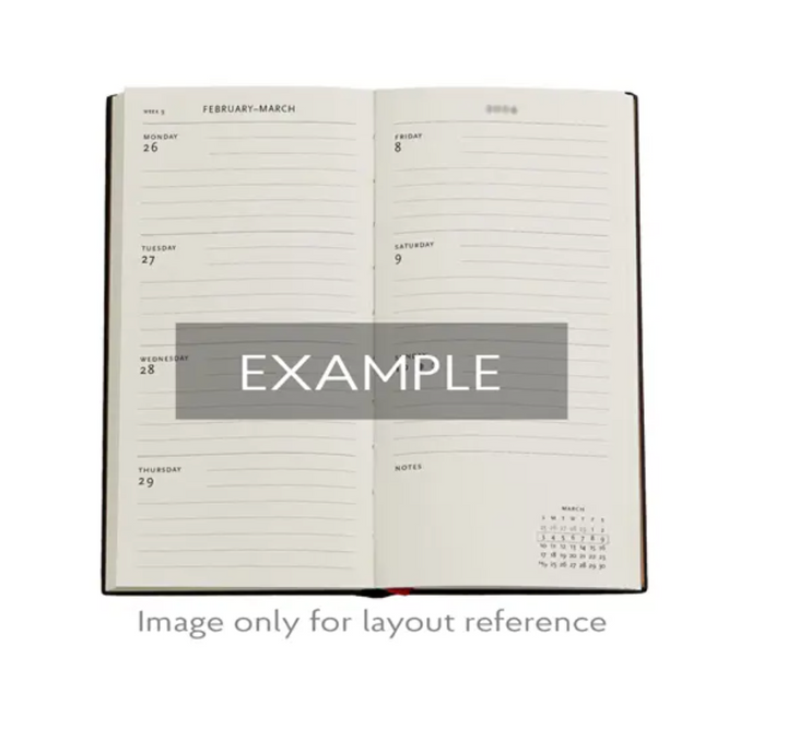 2026 Porto, Slim, Horizontal, Hardcover Weekly Diary