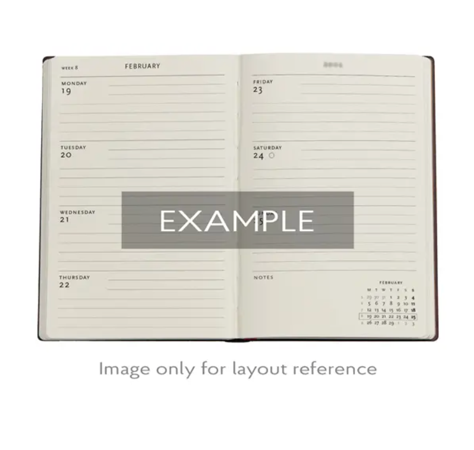 2026 Morris Windrush, Midi, Horizontal, Flexi Weekly Diary