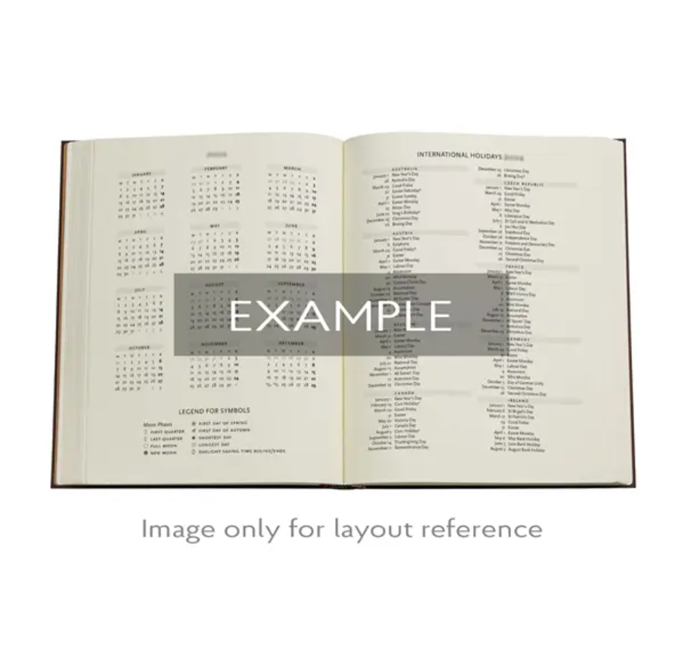 2026 Pear Garden, Ultra, Vertical, Hardcover Weekly Diary