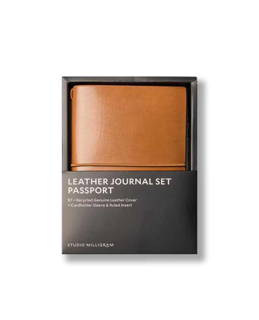 Studio Milligram B7 Refillable Passport Journals -  Camel