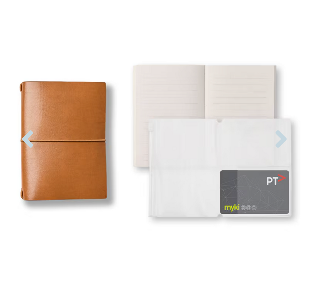 Studio Milligram B7 Refillable Passport Journals -  Camel