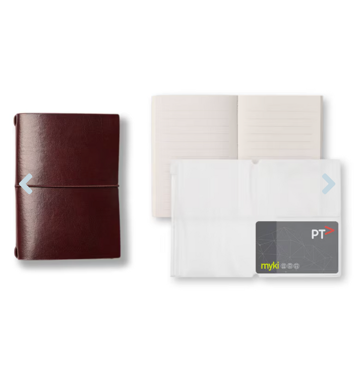 Studio Milligram B7 Refillable Passport Journals - Burgundy