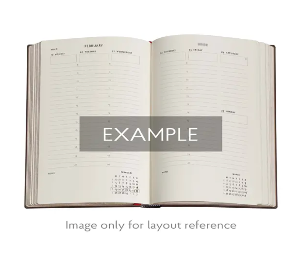 2026 Fiammetta, Midi, Vertical, Hardcover Weekly Diary