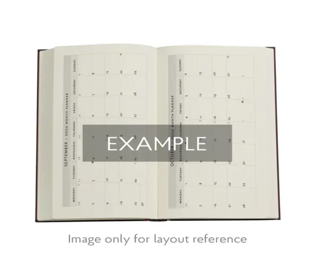 2026 Fiammetta, Midi, Vertical, Hardcover Weekly Diary