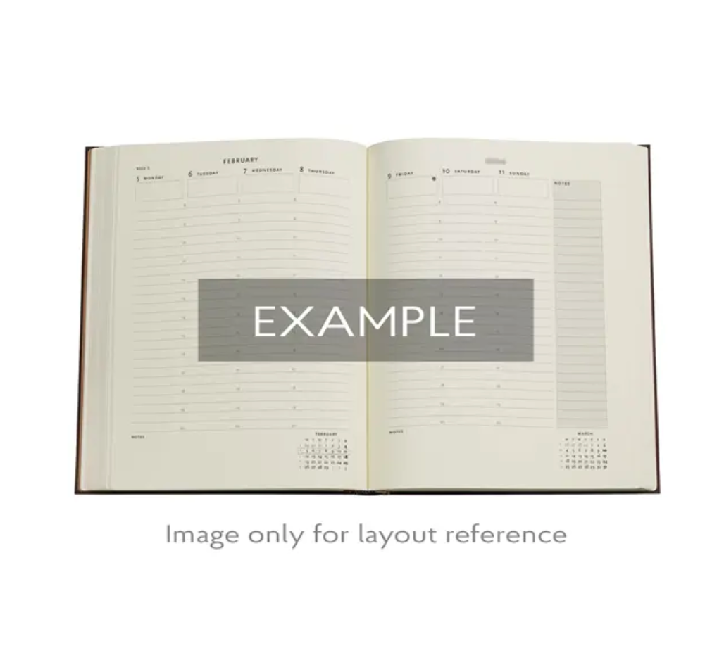 2026 Layla, Ultra, Vertical, Hardcover Weekly Diary