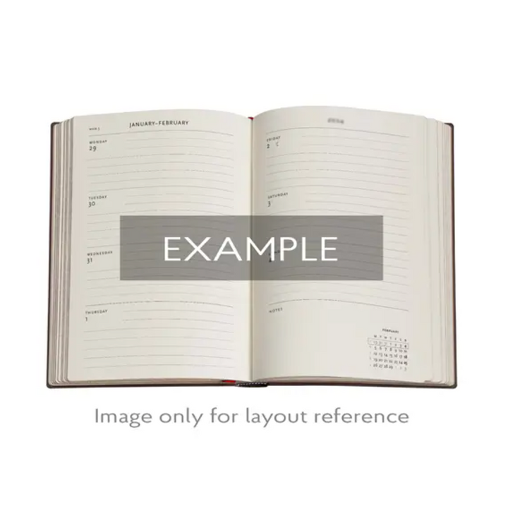 2026 Michelangelo, Ultra, Horizontal, Hardcover Weekly Diary