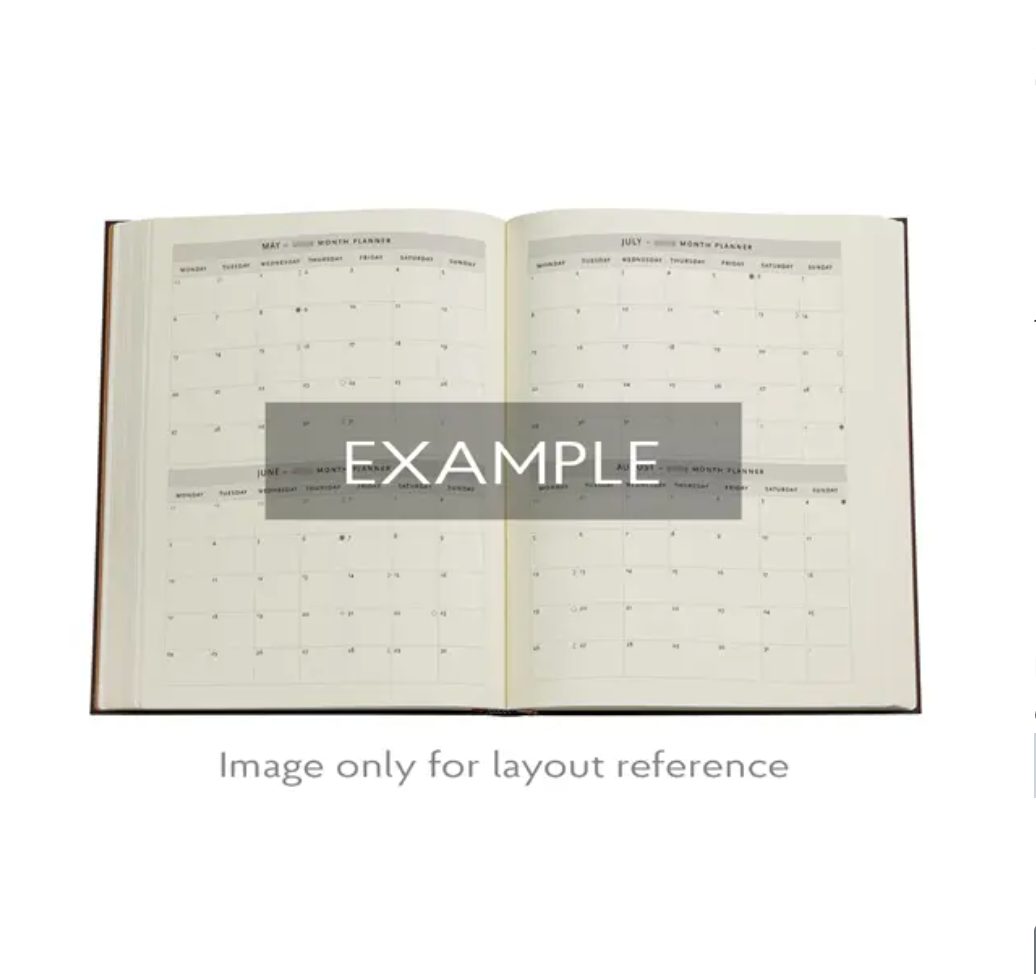 2026 Michelangelo, Ultra, Horizontal, Hardcover Weekly Diary