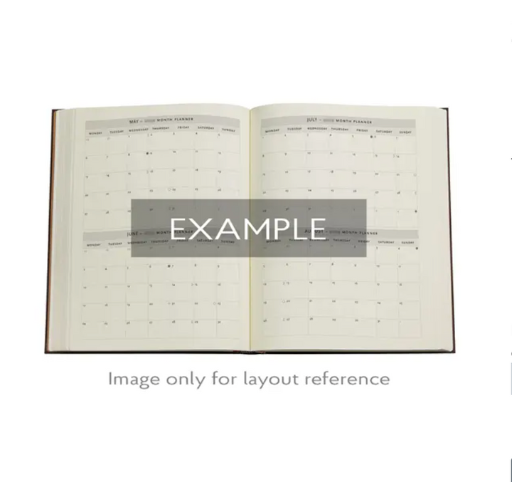 2026 Michelangelo, Ultra, Horizontal, Hardcover Weekly Diary