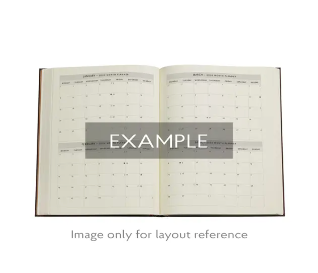 2026 Black Edition, Ultra, Day-at-a-Time, Flexi Diary