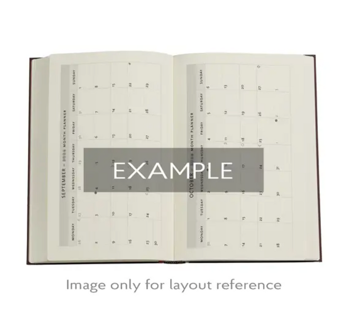 2026 Blue Luxe, Maxi, Horizontal, Hardcover Weekly Diary