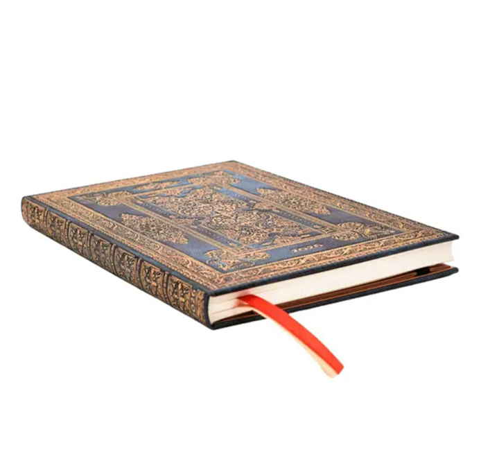 2026 Blue Luxe, Maxi, Vertical, Hardcover Weekly Diary