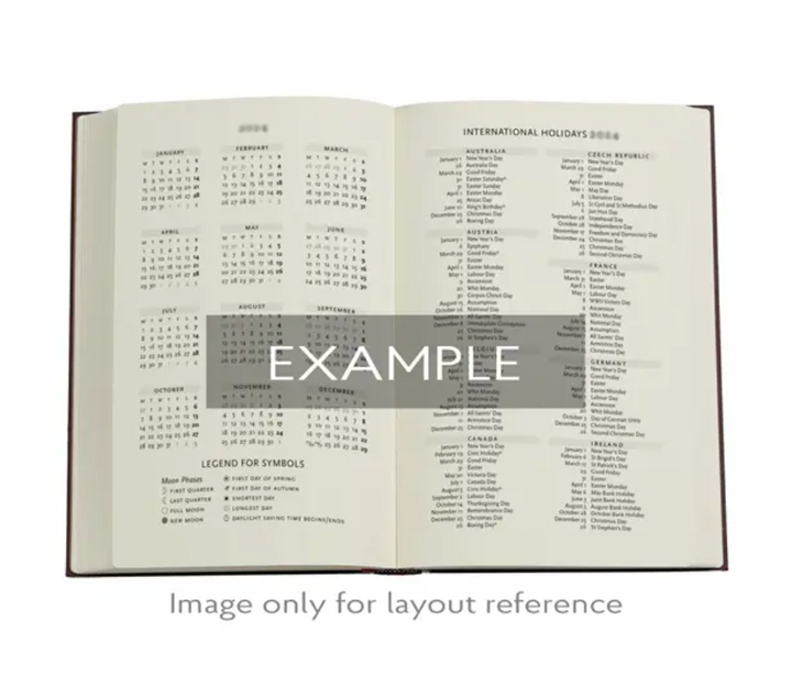 2026 Blue Luxe, Maxi, Vertical, Hardcover Weekly Diary