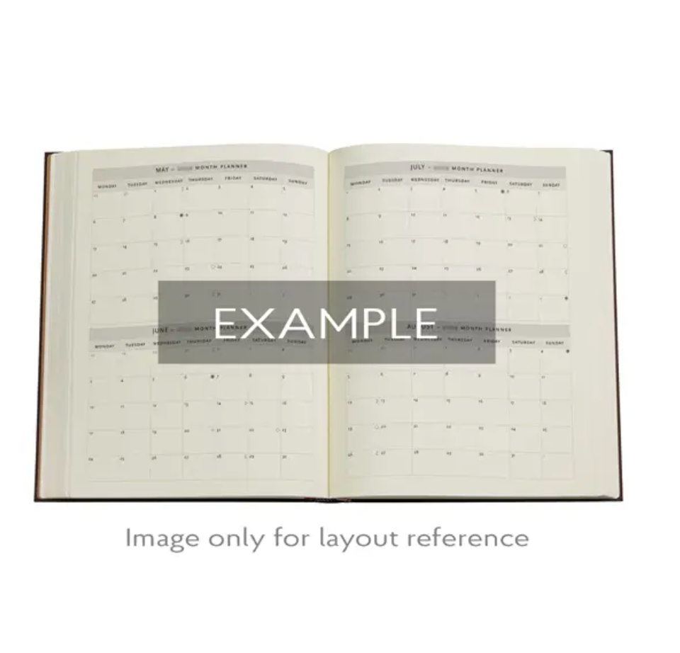 2026 Diamond Jubilee, Ultra, Horizontal, Hardcover Weekly Diary